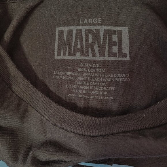 Marvel Unisex Stark Industries Short Sleeves T-Shirt Large Black Cotton New - Picture 4 of 6